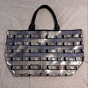 Victoria's Secret Sequin Weekender Tote NWOT